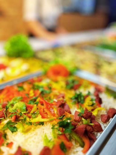 Arroz temperado 
Almoçar a vontade almoço a vontade buffet livre barato comer a vontade 